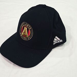 Atlanta United Adidas Black Cotton Snapback Cap Hat